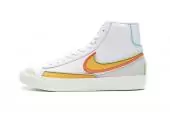 blazer mid nike homme infinite bright white orange